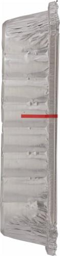 Handi-foil® Giant Meal Prep Disposable Pans with Board Lids - Silver Perspective: left