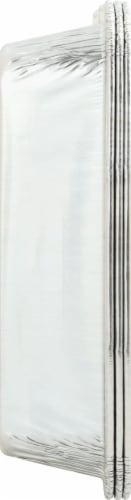 Handi-foil® 3 Pack Heavy Duty Square Cake Pans - Silver Perspective: left