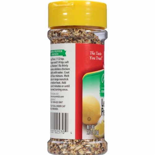 McCormick California Style Lemon Pepper Shaker Perspective: left