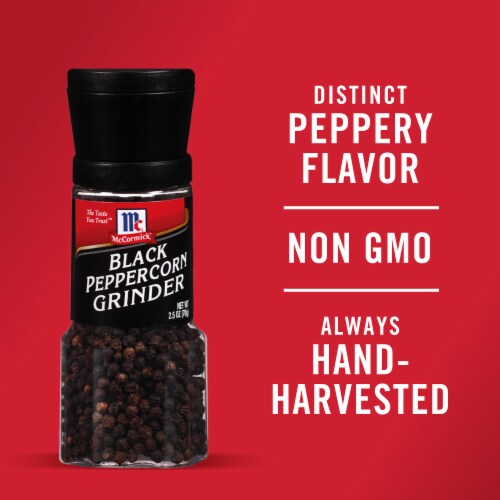 McCormick Black Peppercorn Grinder Perspective: left