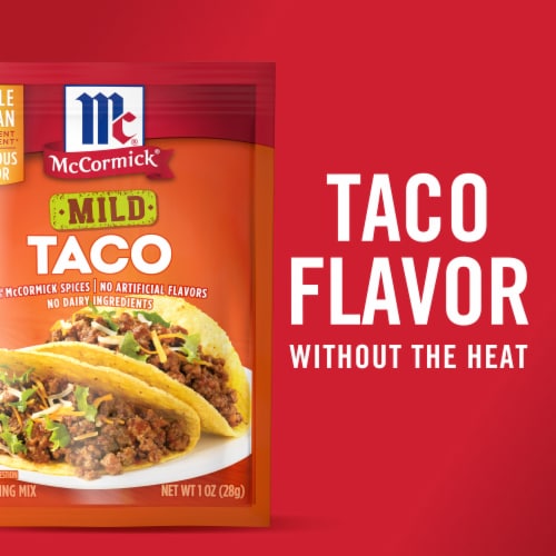 McCormick Mild Taco Seasoning Mix Perspective: left