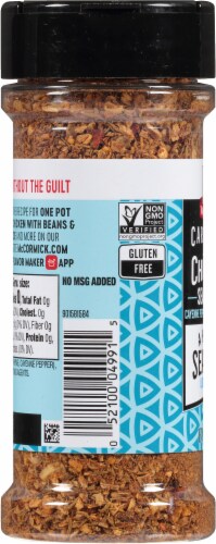 McCormick® Gluten-Free A Hint of Sea Salt Caribbean Jerk Chicken Seasoning Perspective: left