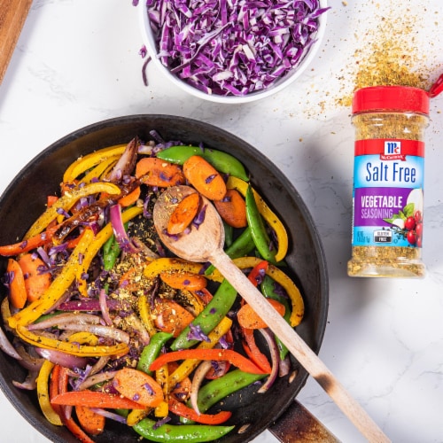 McCormick Salt Free Vegetable Seasoning Perspective: left