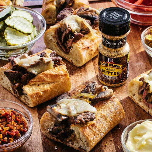 McCormick Grill Mates Garlic Butter Seasoning Perspective: left