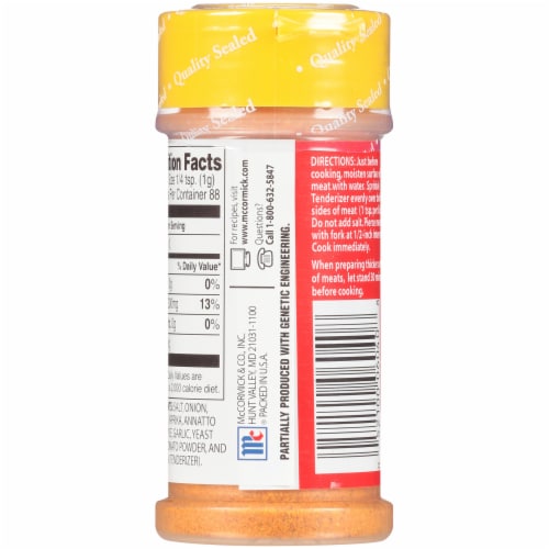 McCormick® Seasoned Meat Tenderizer Perspective: left