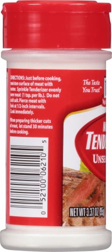 McCormick® Unseasoned Meat Tenderizer Perspective: left