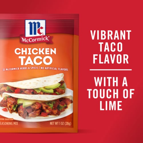 McCormick® Chicken Taco Seasoning Mix Perspective: left