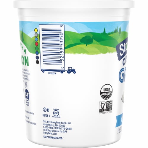 Stonyfield Organic 0% Plain Nonfat Greek Yogurt