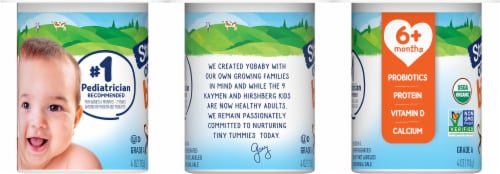 Stonyfield Organic® YoBaby® Vanilla Whole Milk Yogurt with Probiotics Perspective: left