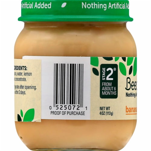 Beech-Nut® Stage 2 Banana Baby Food Perspective: left