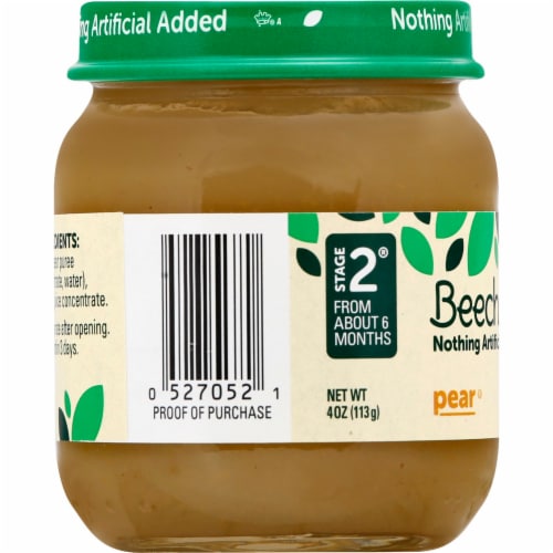 Beech-Nut® Stage 2 Pear Baby Food Perspective: left