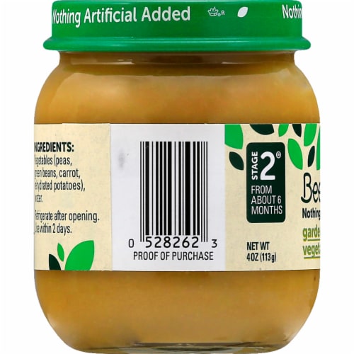 Beech-Nut® Stage 2 Garden Vegetables Baby Food Perspective: left