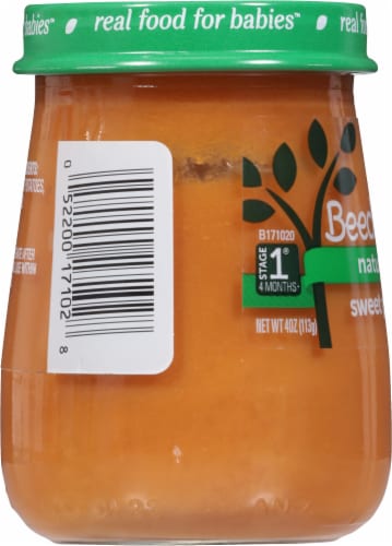 Beech-Nut® Naturals Stage 1 Sweet Potato Baby Food Perspective: left