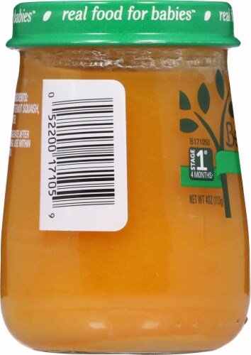 Beech-Nut® Naturals Stage 1 Butternut Squash Baby Food Perspective: left