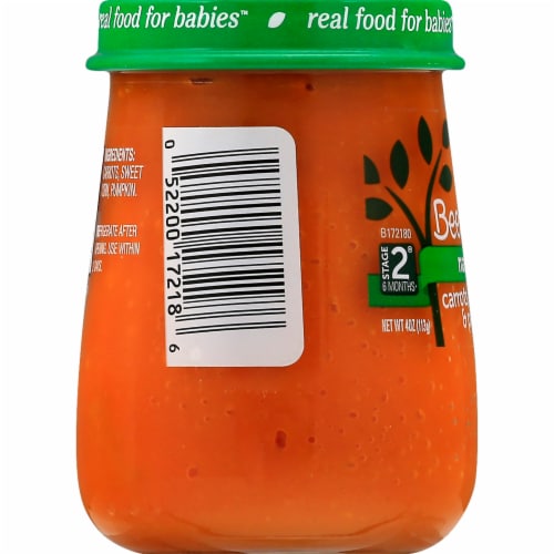 Beech-Nut® Naturals Stage 2 Carrots Sweet Corn & Pumpkin Baby Food Perspective: left
