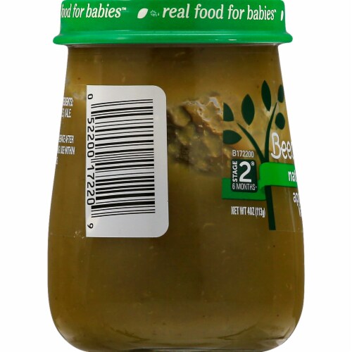 Beech-Nut® Naturals Stage 2 Apple & Kale Baby Food Perspective: left