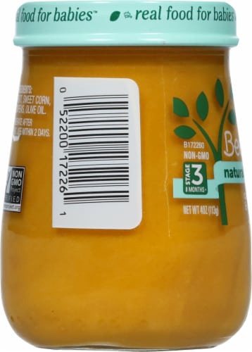 Beech-Nut® Naturals Superblends Stage 3 Carrot Corn & Chickpea Baby Food Perspective: left