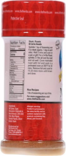 Chef Merito Steak & Meat Seasoning Perspective: left