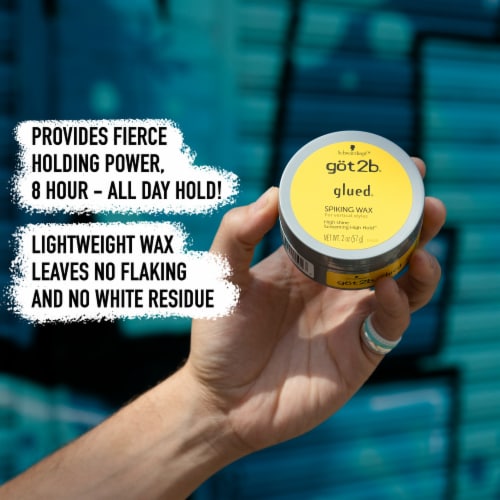 got2b Glued High Shine Screaming High Hold Spiking Wax Perspective: left