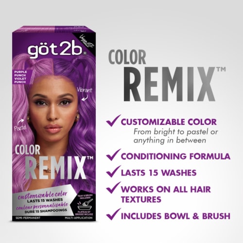 got2b® Color Remix™ Hair Color - Purple Punch Perspective: left