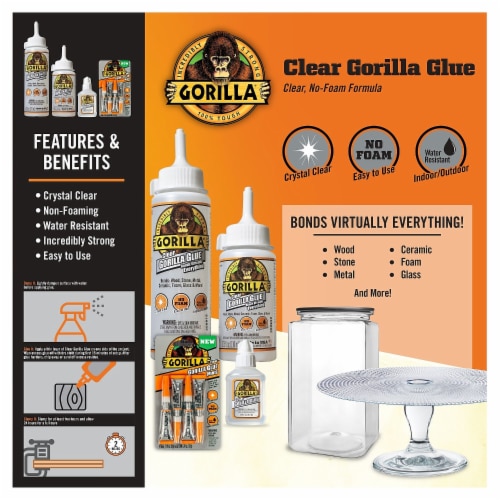 Gorilla® Clear Gorilla Glue® Perspective: left