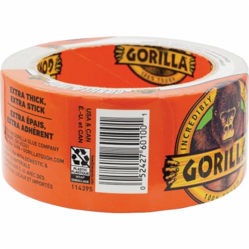 Gorilla® Permanent Duct Tape - White Perspective: left