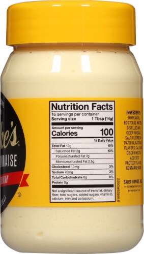 Dukes Mayonnaise- 8oz Jar Perspective: left