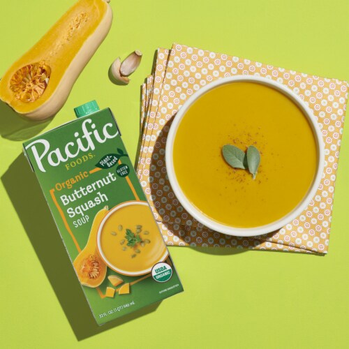 Pacific Foods® Organic Creamy Butternut Squash Soup Perspective: left
