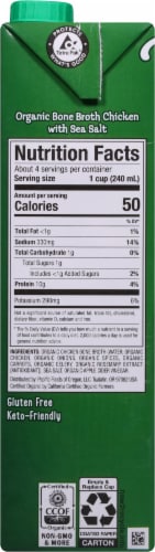 Pacific Foods® Organic Chicken Bone Broth Perspective: left