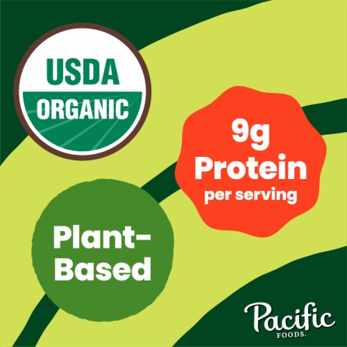 Pacific Foods™ Organic Soy Original Unsweetened Plant-Based Beverage Perspective: left