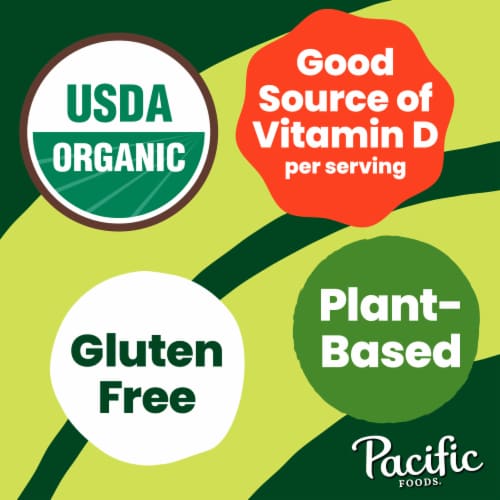 Pacific Foods™ Organic Unsweetened Vanilla Almond Plant-Based Beverage Perspective: left