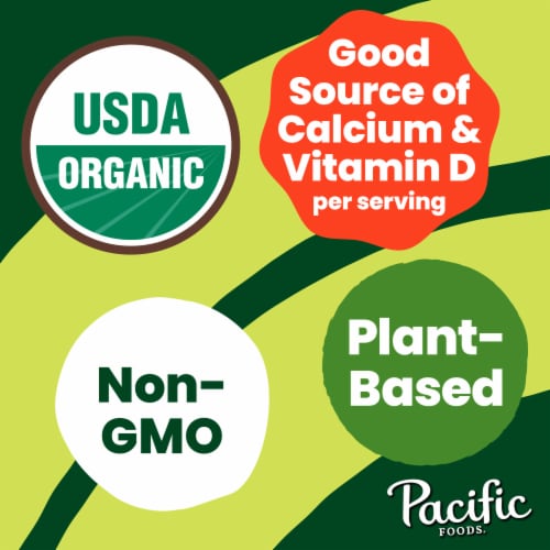 Pacific Foods® Original Organic Oat Milk Carton Perspective: left