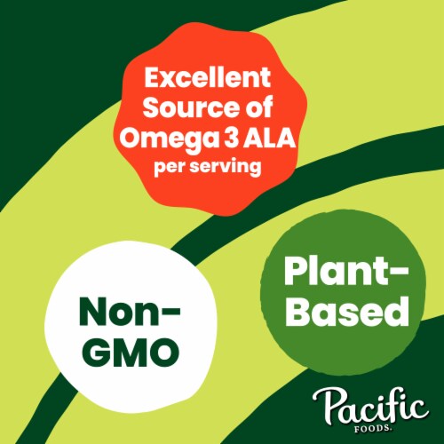 Pacific Foods™ Plant-Based Unsweetened Vanilla Hemp Beverage Perspective: left