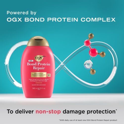 OGX Repair & Protect Bond Protein Repair Shampoo Perspective: left