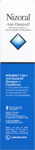 Nizoral® 2-In-1 Anti-Dandruff Shampoo With Conditioner Perspective: left