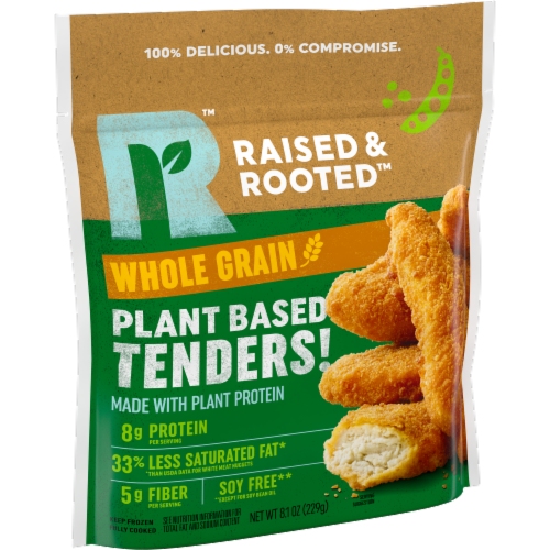 Raised & Rooted™ Whole Grain Plant-Based Tenders Perspective: left