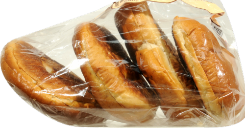 Bakery Bavarian Pretzel Sandwich Bun Perspective: left