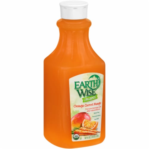 Earth Wise Organic™ Orange Carrot Mango Fruit Juice Beverage Perspective: left