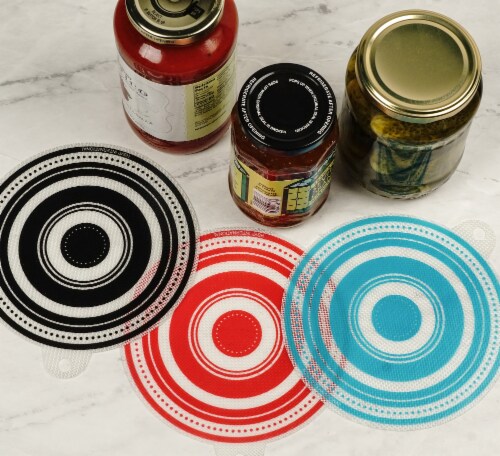 RSVP International Silicone Jar Opener - Red Perspective: left