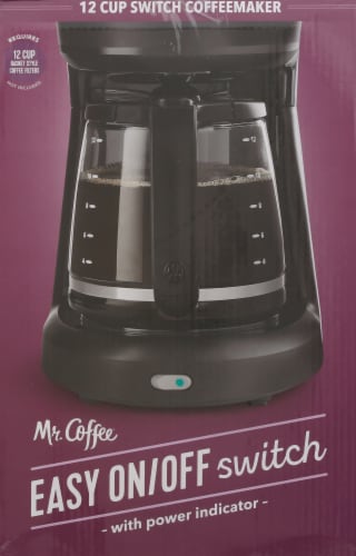 Mr. Coffee 12 Cup Switch Coffeemaker Black