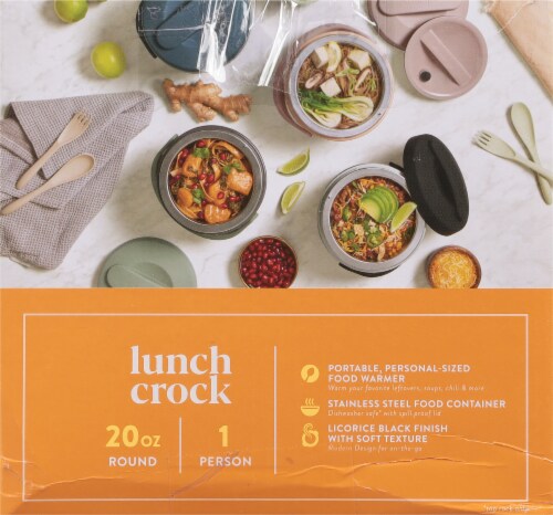 Crock-Pot™ On-The-Go Personal Lunch Food Warmer - Black Perspective: left