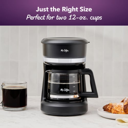 Mr. Coffee 5-Cup Coffee Maker - Black Perspective: left