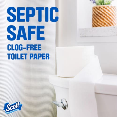 Scott Comfort Plus Toilet Paper Double Rolls 1 Ply Toilet Tissue Perspective: left