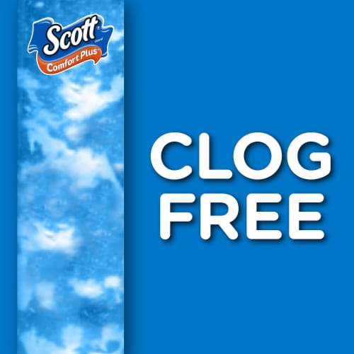 Scott ComfortPlus Mega Roll Toilet Paper Perspective: left