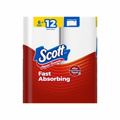 Scott® Paper Towel Double Rolls Perspective: left