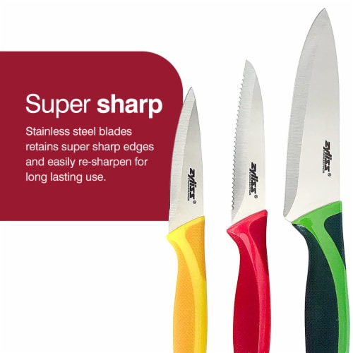 Zyliss® 3-Piece Value Knife Set Perspective: left