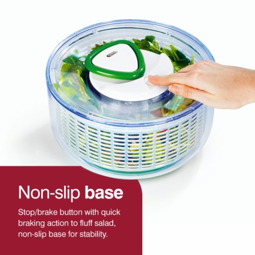 Zyliss Easy-Spin Salad Spinner - Green Perspective: left