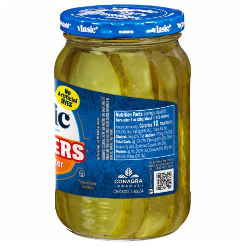 Vlasic Stackers Bread And Butter Pickles Perspective: left
