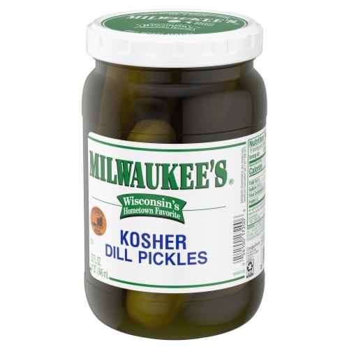 Milwaukee's Whole Kosher Dill Pickles Perspective: left