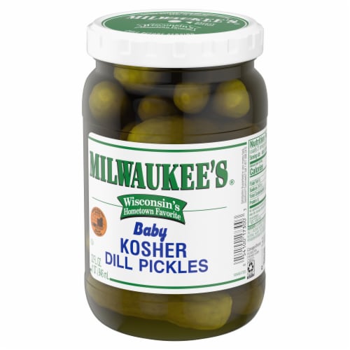 Milwaukee's Baby Kosher Dill Pickles Perspective: left